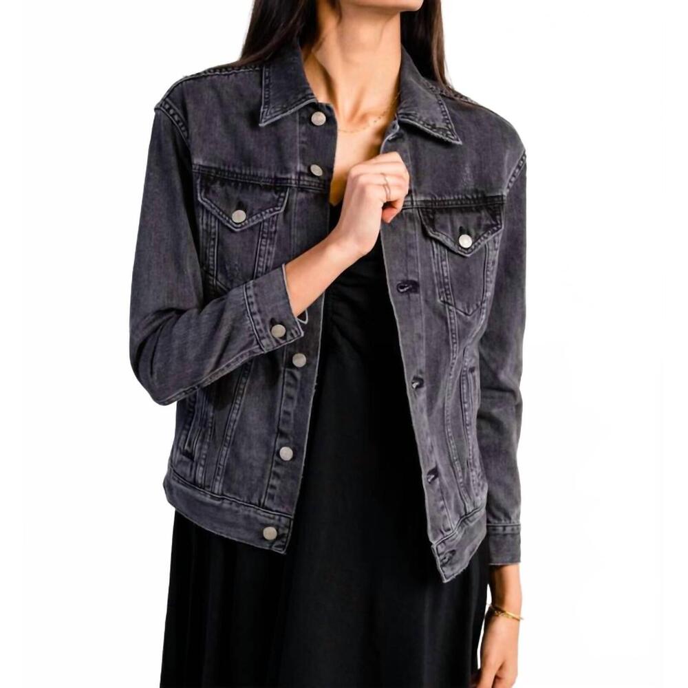 NEW ABLE merly jacket in washed black
